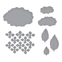 Hydrangea Etched Dies