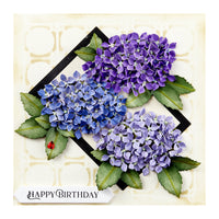 Hydrangea Etched Dies