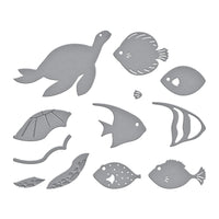 Underwater Marine Life Etched Dies