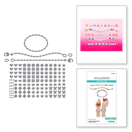 Bestie Beaded Bracelets Etched Dies