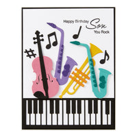 Mini Musical Instruments Etched Dies