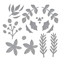 Christmas Foliage Etched Dies
