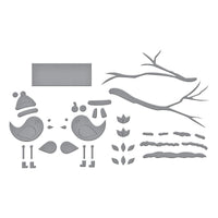 Little Birdies Etched Dies