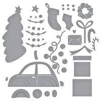 Yuletide Ride Etched Dies