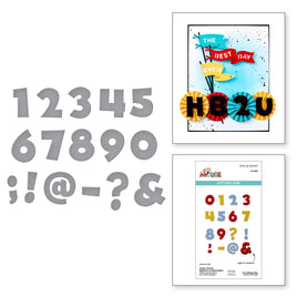 Classic Mouse Numbers & Punctuation Etched Dies