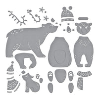 Polar Bear Pals Etched Dies