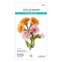 Tassel Flower and Ladybugs Etched Dies
