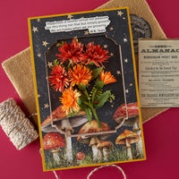 Tassel Flower and Ladybugs Etched Dies