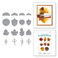 Falling Leaves Etched Dies