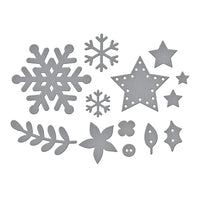 Winter & Christmas Embellishments Etched Dies