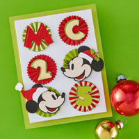 Classic Mouse Christmas Embellishments Etched Dies