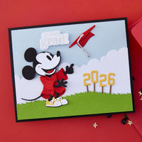 Classic Mouse Graduation Etched Dies