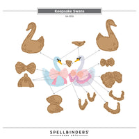 Keepsake Swans Etched Dies
