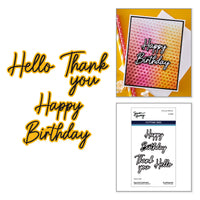Big & Bold Sentiments Etched Dies