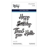 Big & Bold Sentiments Etched Dies