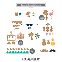 Summer Embellishments Etched Dies