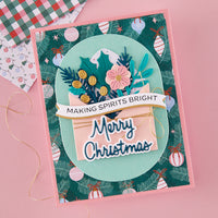 Merry Greetings Etched Dies