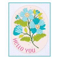 
              Stylish Oval Hello You Floral
            