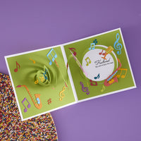 Musical Notes & Stave Pop-Up Etched Dies