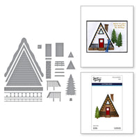 Ski Lodge Etched Dies