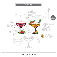 Sip Sip Ole' Etched Dies