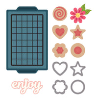 Cool It Cookie Rack Etched Dies by Tina Smith