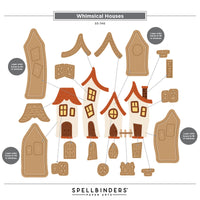 Whimsical Houses Etched Dies