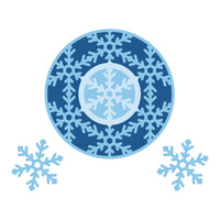 Snowflake Wreath Etched Dies