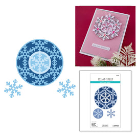 Snowflake Wreath Etched Dies