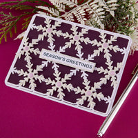 Snowflake Background Etched Dies