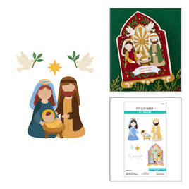 Nativity Blessings Etched Dies
