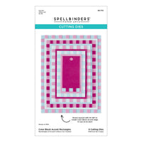 Color Block Accent Rectangles Etched Dies
