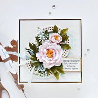 Double & Single Peonies Etched Dies