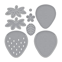 Felt Berry Blossom Etched Dies