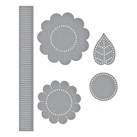 Felt Sunflower Bloom Etched Dies