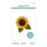 Felt Sunflower Bloom Etched Dies
