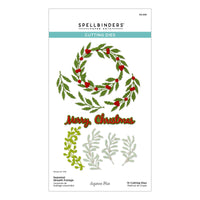 Seasonal Wreath Foliage Etched Dies