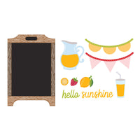 Pink Lemonade Stand Etched Dies with Simple Stories