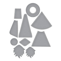 Fergus Etched Dies from the 3D Felt Décor Collection