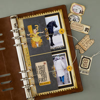 Page with Flap Pocket Etched Dies by Esther Glas