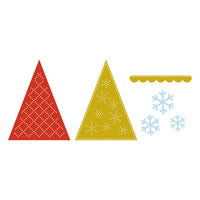 Felt Festive Trees Etched Die Set