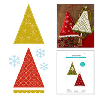 Felt Festive Trees Etched Die Set