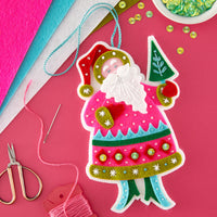 Festive Santa Etched Dies by Lolli & Grace