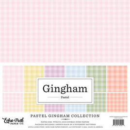 Pastel Gingham Collection Kit - 12 x 12 Paper Pack
