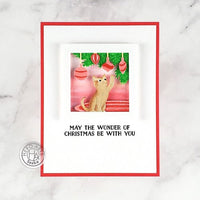 Hero Arts Looking Glass Holiday Kitten Dies - sale