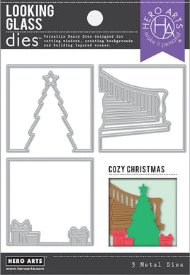 Hero Arts Looking Glass Cozy Christmas Dies - sale