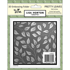 Pretty Leaves - 6x6 Lisa Horton 3D Embossing Folder