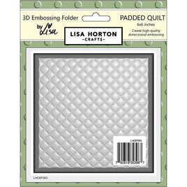 Padded Quilt - 6x6 Lisa Horton 3D Embossing Folder