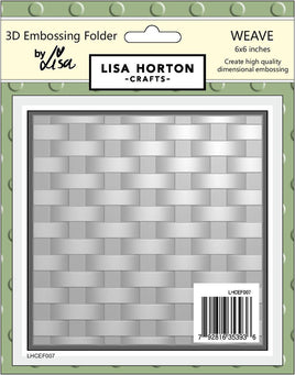 Weave - 6x6 Lisa Horton 3D Embossing Folder