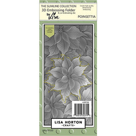 Poinsettia - Slimline Lisa Horton 3D Embossing Folder with die